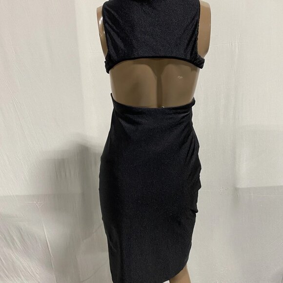 Adriana Degreas Women’s Cut-Out Solid Short Dress Black Size S - Picture 8 of 14
